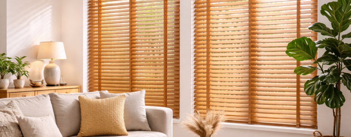 houten raamdecoratie